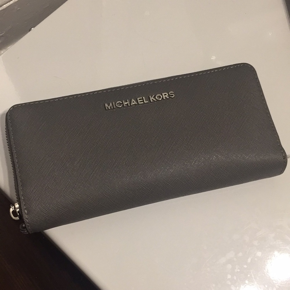Gray Michael Kors Wallet